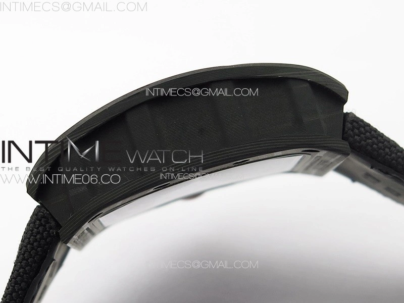 RM055 Real Forged Carbon Case KUF Best Edition Red Crown on Black Nyloyn Strap MIYOTA8215