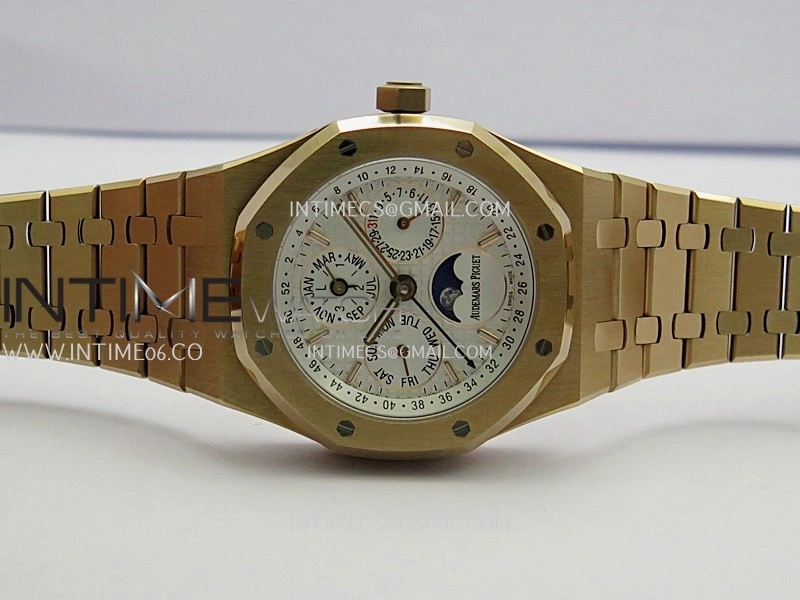 Royal Oak 41mm Complicated 26574 RG BBS Best Edition White Dial on RG Bracelet A5134