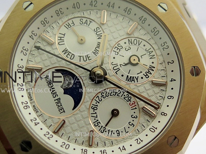 Royal Oak 41mm Complicated 26574 RG BBS Best Edition White Dial on RG Bracelet A5134