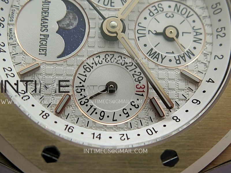 Royal Oak 41mm Complicated 26574 RG BBS Best Edition White Dial on RG Bracelet A5134