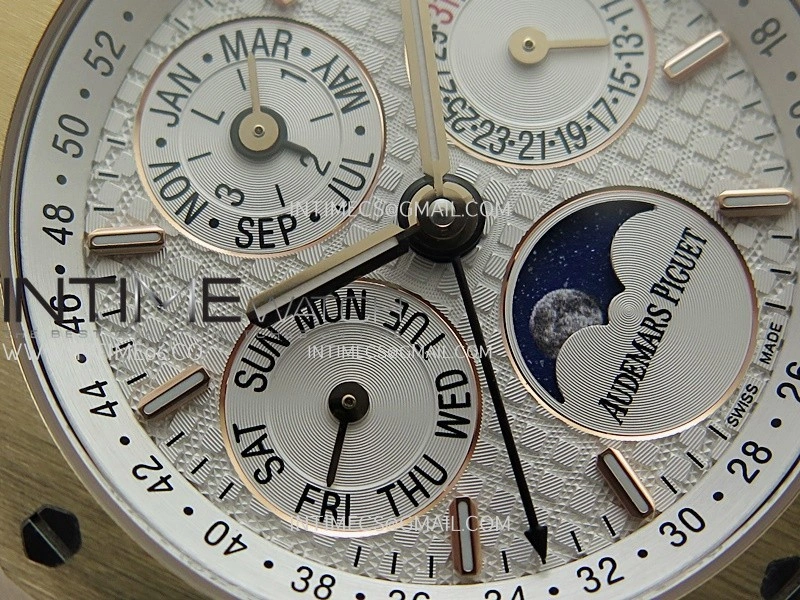 Royal Oak 41mm Complicated 26574 RG BBS Best Edition White Dial on RG Bracelet A5134