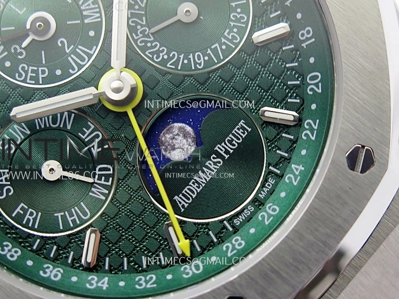 Royal Oak 41mm Complicated 26574 SS BBS Best Edition Green Dial on SS Bracelet A5134
