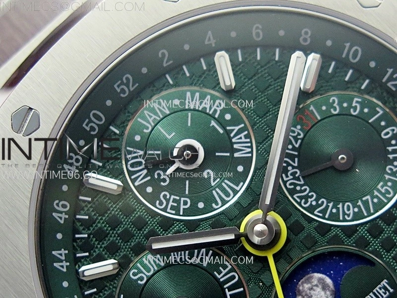 Royal Oak 41mm Complicated 26574 SS BBS Best Edition Green Dial on SS Bracelet A5134