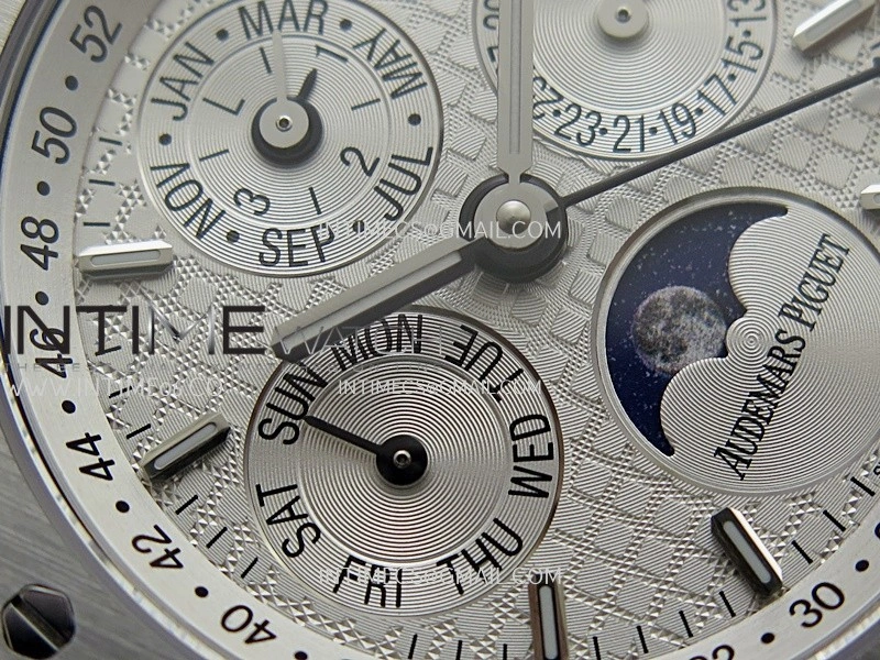 Royal Oak 41mm Complicated 26574 SS BBS Best Edition White Dial On SS Bracelet A5134