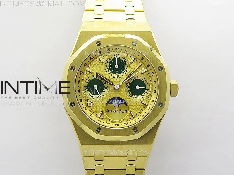 Royal Oak 41mm Complicated 26574 YG APSF1:1 Best Edition YG Dial on YG Bracelet A5134