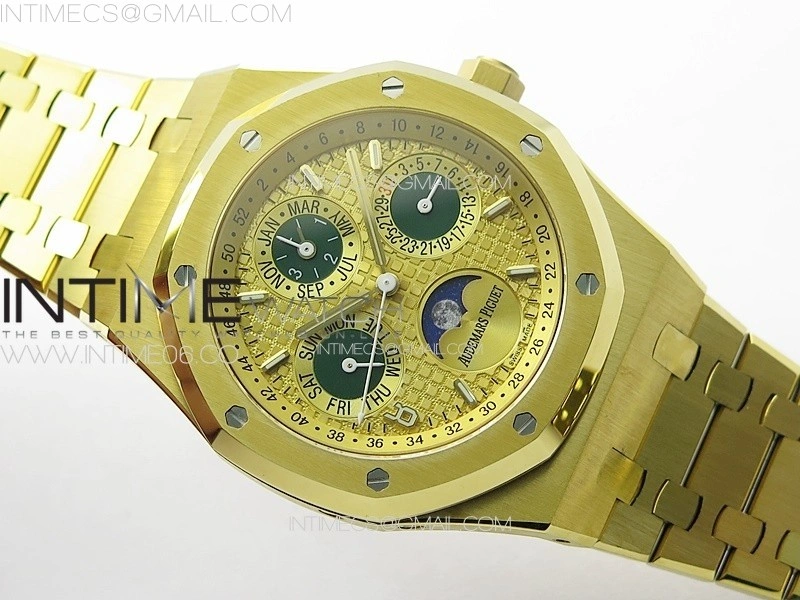 Royal Oak 41mm Complicated 26574 YG APSF1:1 Best Edition YG Dial on YG Bracelet A5134
