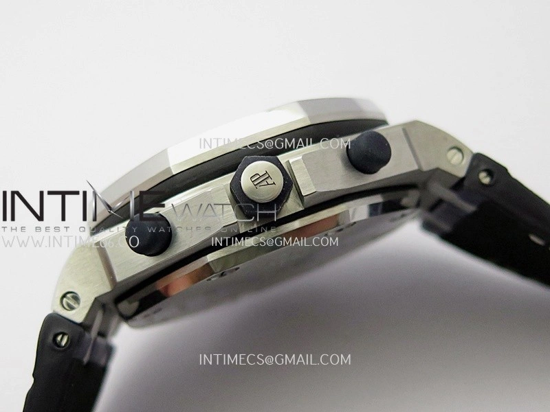Royal Oak Offshore 42mm Navy TKF Best Edition White Dial on Blue Leather Strap A7750