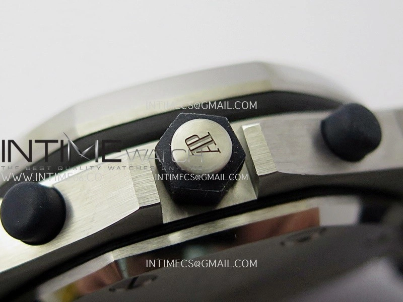 Royal Oak Offshore 42mm Navy TKF Best Edition White Dial on Blue Leather Strap A7750