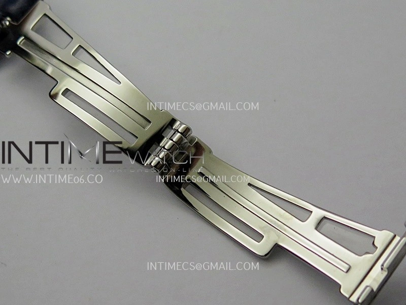 Royal Oak Offshore 42mm Navy TKF Best Edition White Dial on Blue Leather Strap A7750