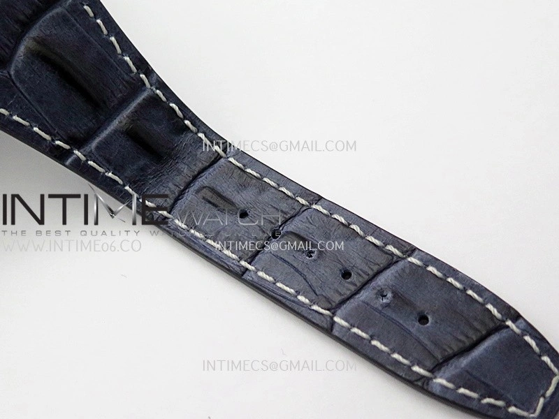 Royal Oak Offshore 42mm Navy TKF Best Edition White Dial on Blue Leather Strap A7750