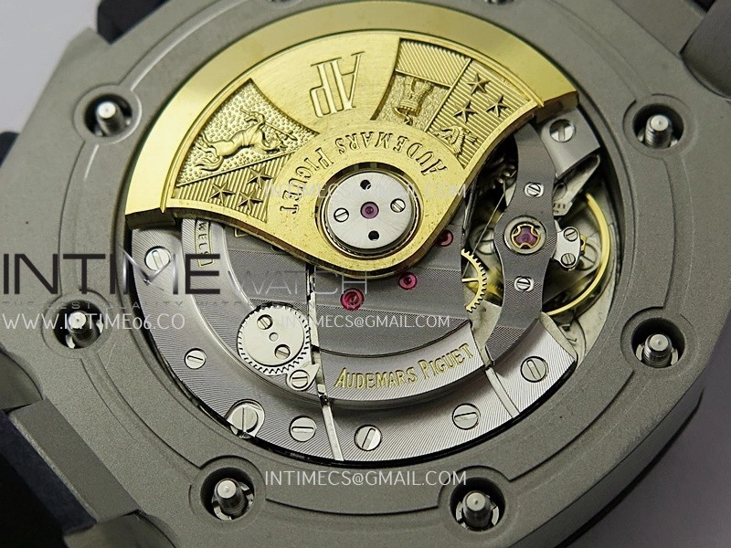 Royal Oak Offshore 42mm Navy TKF Best Edition White Dial on Blue Leather Strap A7750