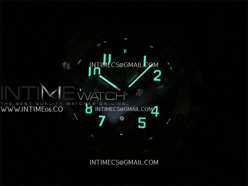 Royal Oak Offshore 42mm Navy TKF Best Edition White Dial on Blue Leather Strap A7750