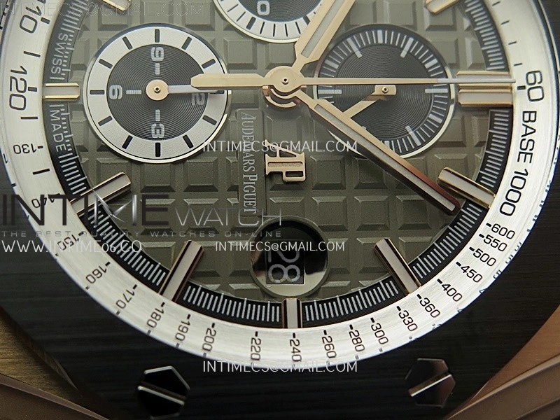 Royal Oak Offshore 44mm RG TKF 1:1 Best Edition Gray Dial on Black Rubber Strap A3126