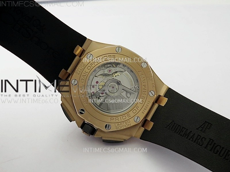 Royal Oak Offshore 44mm RG TKF 1:1 Best Edition Gray Dial on Black Rubber Strap A3126