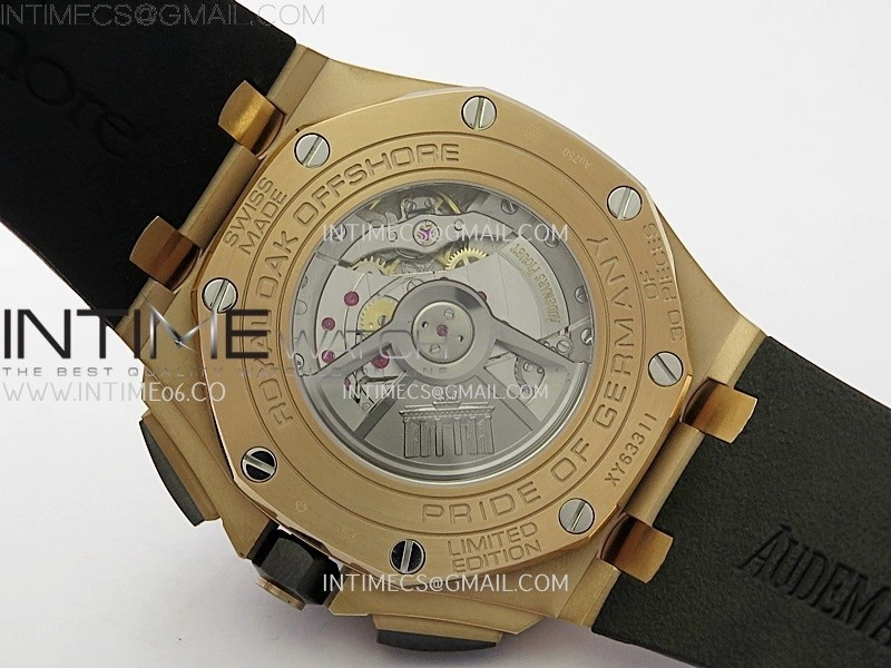 Royal Oak Offshore 44mm RG TKF 1:1 Best Edition Gray Dial on Black Rubber Strap A3126