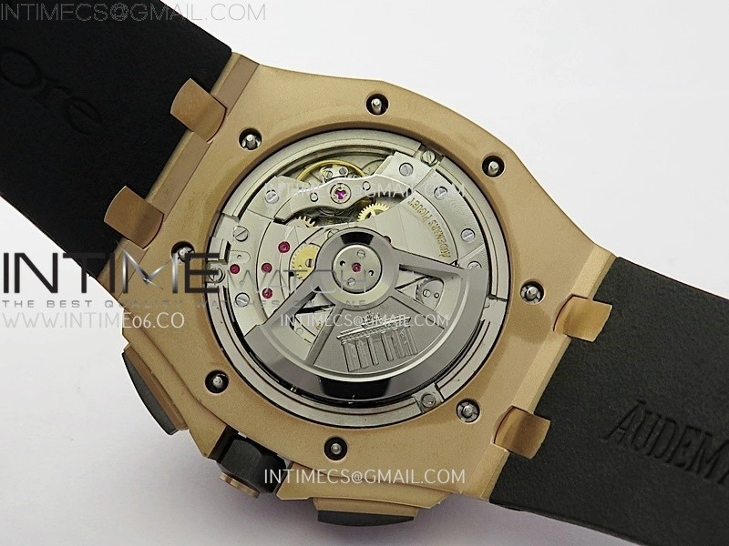 Royal Oak Offshore 44mm RG TKF 1:1 Best Edition Gray Dial on Black Rubber Strap A3126