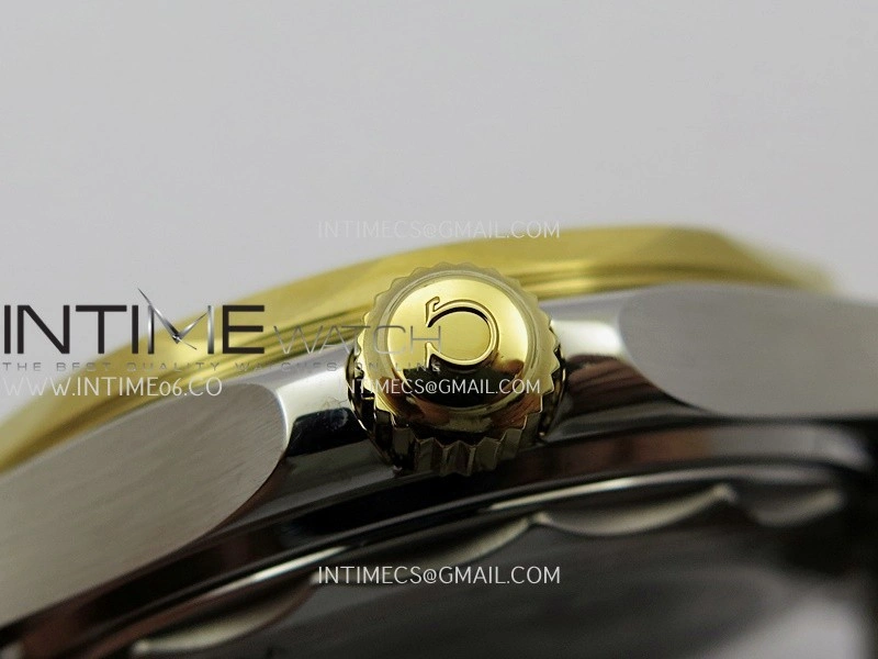 Seamaster Diver 300M Black Ceramic Bezel SS YG V4 VSF 1:1 Best Edition Black Dial On SS YG Bracelet Super Clone Asian 8800