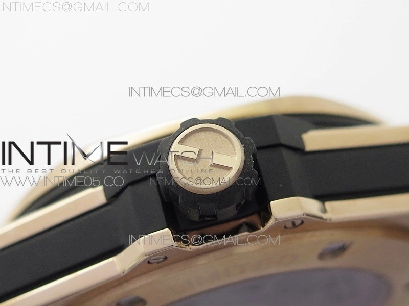 Big Bang Sang Bleu RG Ti Crystal Bezel WWF 1:1 Best Edition Black Skeletonal Dial On Black Gummy Strap Asian HB1213 V2