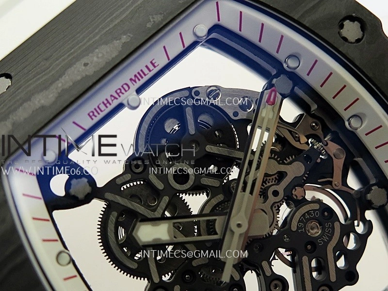 RM055 White Inner Bezel White Crown NTPT ZF 1:1 Best Edition On White Rubber Strap RMUL2 Super Clone V2
