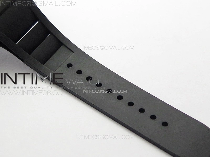RM052 Skull Black Carbon Real Tourbillon YSF 1:1 Best Edition Skull Dial on Black Rubber Strap