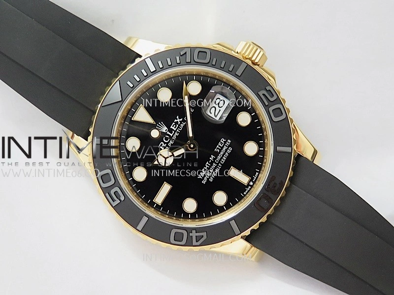 Yacht-Master 42mm 226658 3D Black Ceramic Bezel Gain Weight V2 VSF 1:1 Best Edition On Oysterflex Strap VS3235