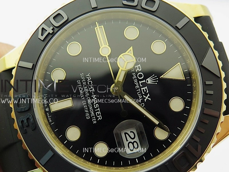 Yacht-Master 42mm 226658 3D Black Ceramic Bezel Gain Weight V2 VSF 1:1 Best Edition On Oysterflex Strap VS3235