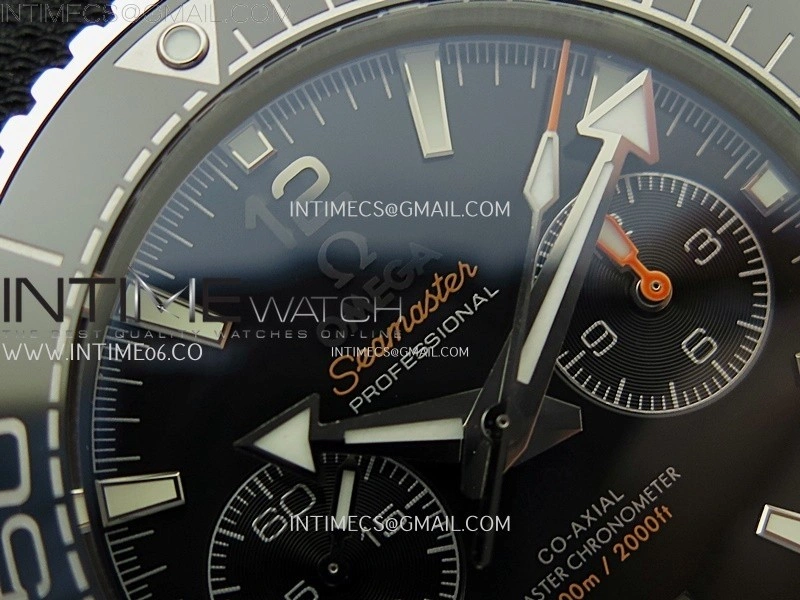 Planet Ocean Master Chronometer Black Ceramic Bezel SS SCF 1:1 Best Edition Black Dial on Black Rubber Strap A9900