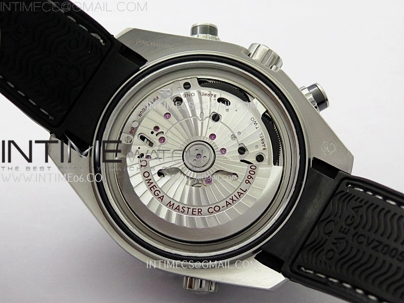 Planet Ocean Master Chronometer Black Ceramic Bezel SS SCF 1:1 Best Edition Black Dial on Black Rubber Strap A9900