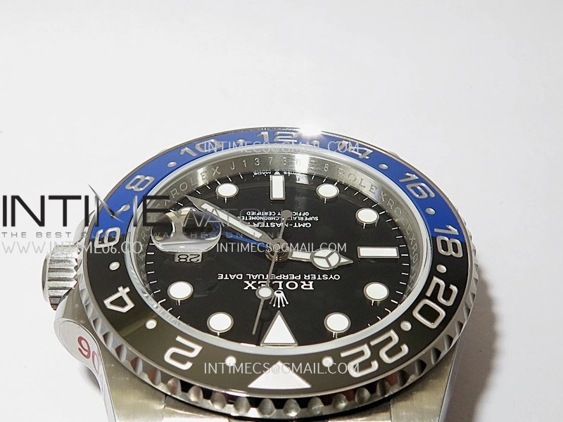 GMT-Master II 126710 BLNR Black Blue V2 904L SS QF 1:1 Best Edition Black Dial On Jubilee Bracelet SH3285 CHS