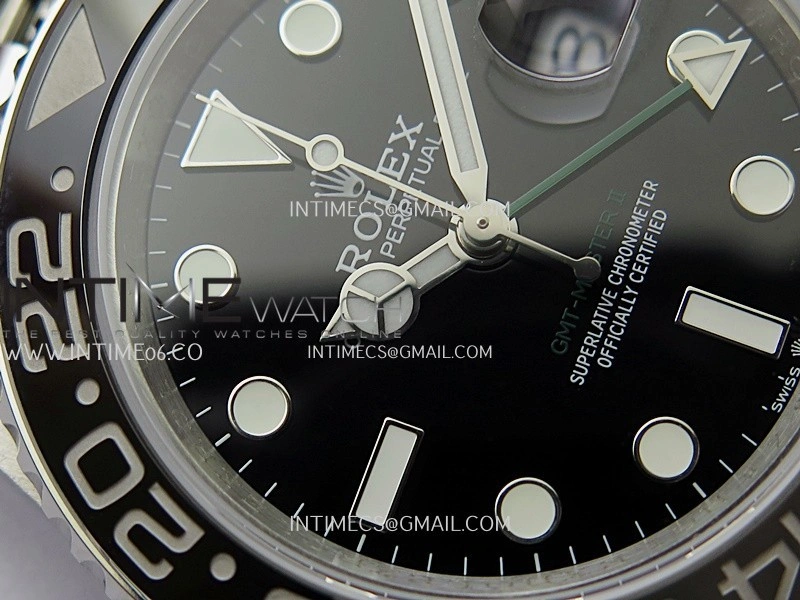 GMT-Master II 126710 GRNR Black Gray V2 904L SS QF 1:1 Best Edition Black Dial On Jubilee Bracelet SH3285 CHS