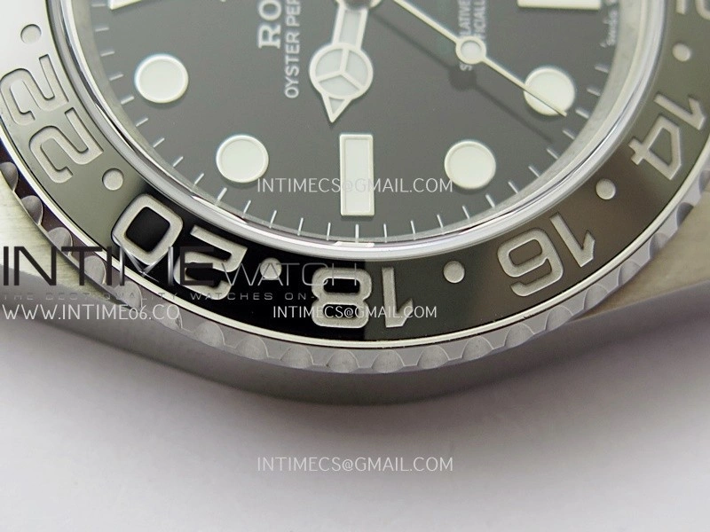 GMT-Master II 126710 GRNR Black Gray V2 904L SS QF 1:1 Best Edition Black Dial On Jubilee Bracelet SH3285 CHS