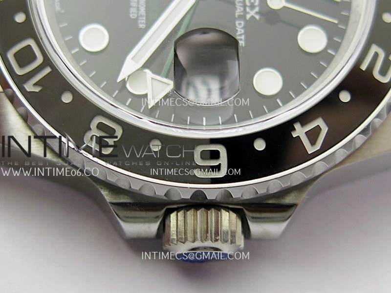 GMT-Master II 126710 GRNR Black Gray V2 904L SS QF 1:1 Best Edition Black Dial On Jubilee Bracelet SH3285 CHS