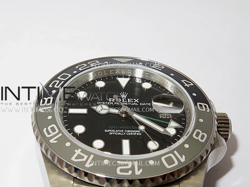 GMT-Master II 126710 GRNR Black Gray V2 904L SS QF 1:1 Best Edition Black Dial On Jubilee Bracelet SH3285 CHS
