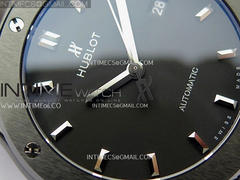 Classic Fusion 42mm Ceramic JJZF 1:1 Best Edition Black Dial On Black Rubber Strap