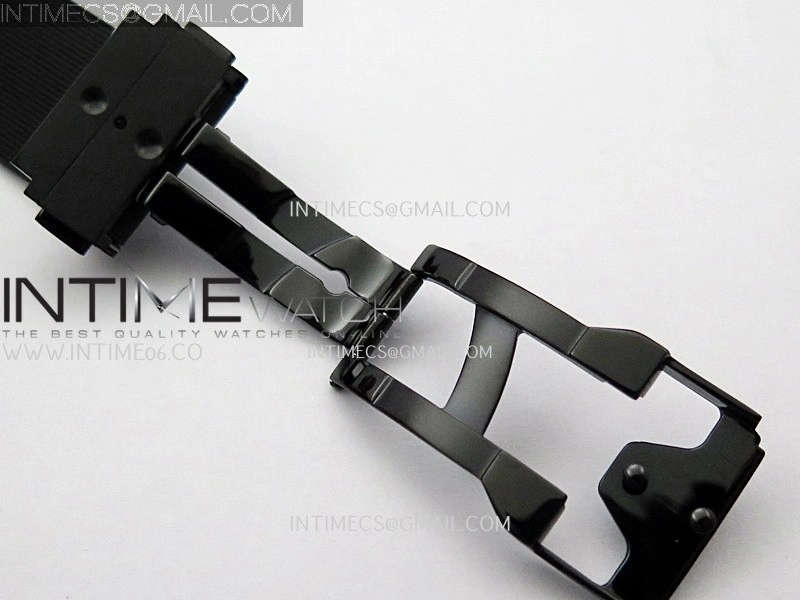 Classic Fusion 42mm Ceramic JJZF 1:1 Best Edition Black Dial On Black Rubber Strap