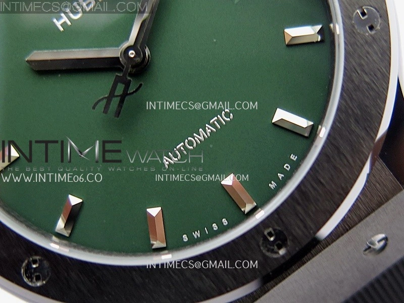 Classic Fusion 42mm Ceramic JJZF 1:1 Best Edition Green Dial On Black Rubber Strap