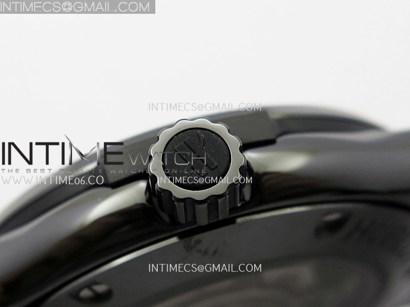 Classic Fusion 42mm Ceramic JJZF 1:1 Best Edition Green Dial On Black Rubber Strap