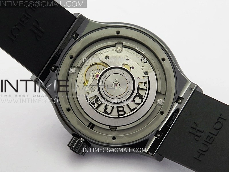 Classic Fusion 42mm Ceramic JJZF 1:1 Best Edition Green Dial On Black Rubber Strap