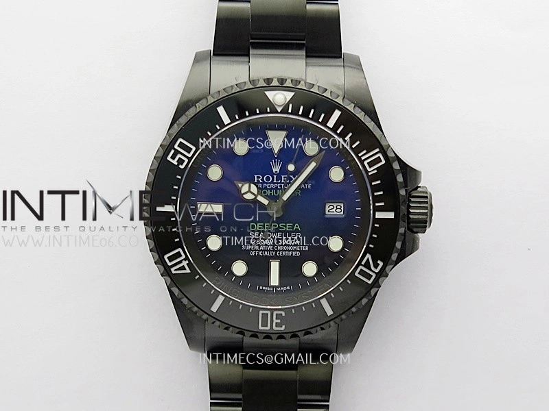 Sea-Dweller 126660 Blaken Style02 BP Best Edition Blue Ombre Dial On DLC Bracelet SH3135