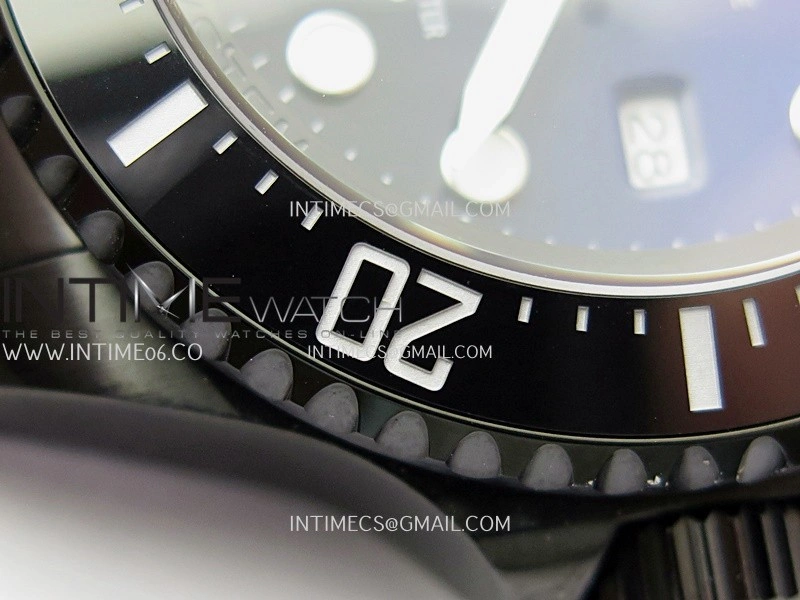 Sea-Dweller 126660 Blaken Style02 BP Best Edition Blue Ombre Dial On DLC Bracelet SH3135