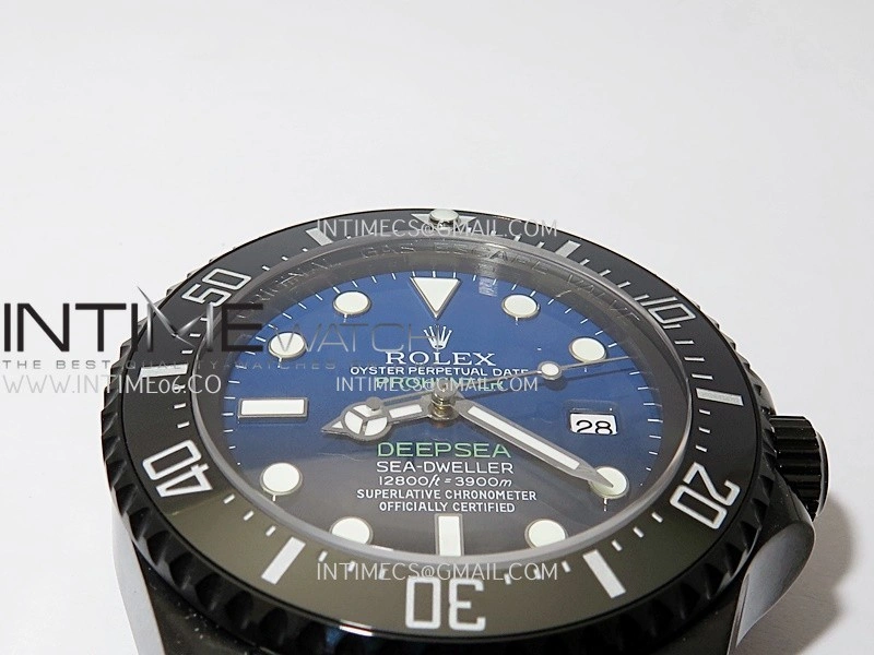 Sea-Dweller 126660 Blaken Style02 BP Best Edition Blue Ombre Dial On DLC Bracelet SH3135