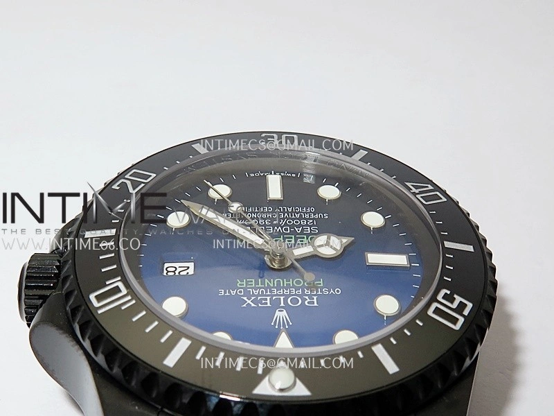 Sea-Dweller 126660 Blaken Style02 BP Best Edition Blue Ombre Dial On DLC Bracelet SH3135