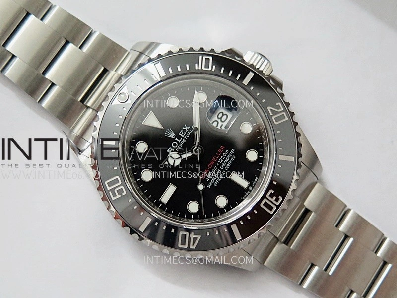 Sea-Dweller 43mm 126600 904L SS VF 1:1 Best Edition Black Dial On 904L SS Bracelet DD3235