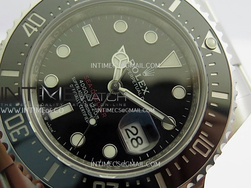 Sea-Dweller 43mm 126600 904L SS VF 1:1 Best Edition Black Dial On 904L SS Bracelet DD3235