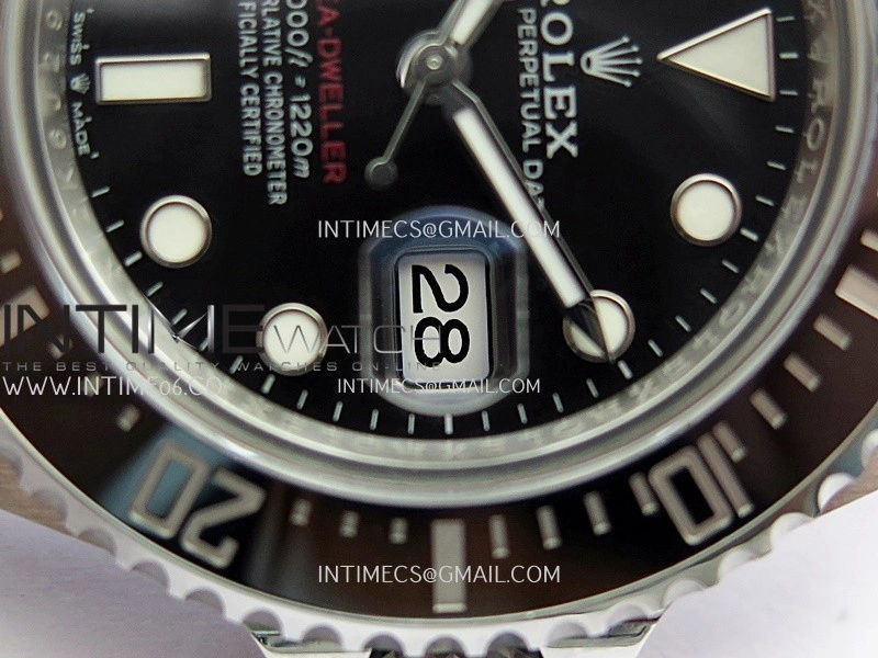 Sea-Dweller 43mm 126600 904L SS VF 1:1 Best Edition Black Dial On 904L SS Bracelet DD3235