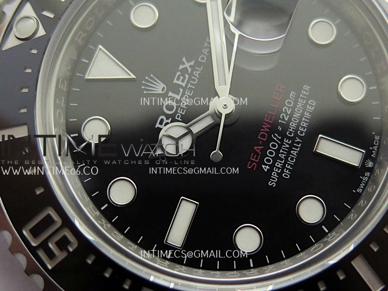 Sea-Dweller 43mm 126600 904L SS VF 1:1 Best Edition Black Dial On 904L SS Bracelet DD3235