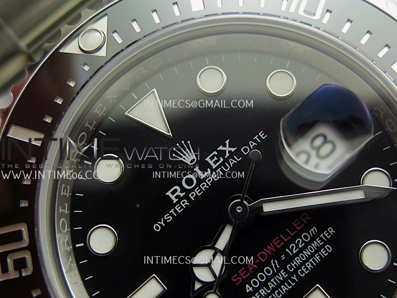 Sea-Dweller 43mm 126600 904L SS VF 1:1 Best Edition Black Dial On 904L SS Bracelet DD3235
