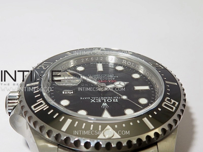 Sea-Dweller 43mm 126600 904L SS VF 1:1 Best Edition Black Dial On 904L SS Bracelet DD3235