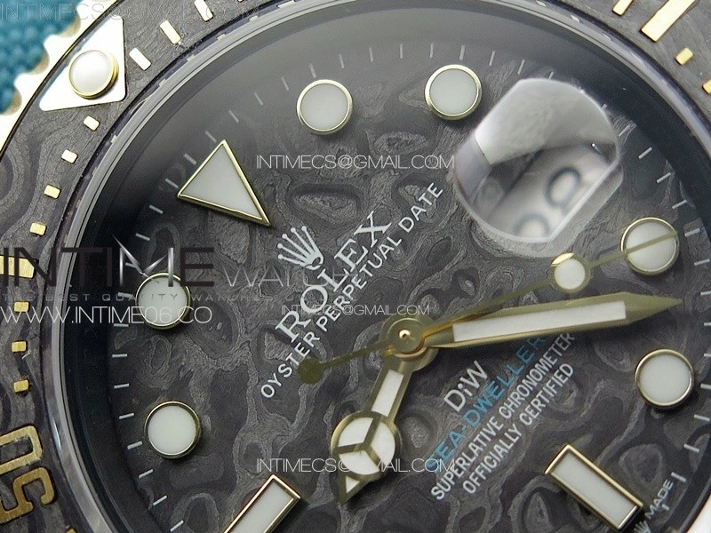 Sea Dweller 43mm Carbon YG 'IRBIS' DIWF Best Edition Carbon Dial on Black Nylon Strap A2824
