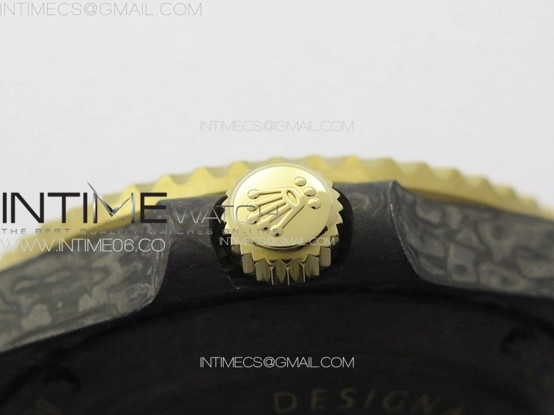 Sea Dweller 43mm Carbon YG 'IRBIS' DIWF Best Edition Carbon Dial on Black Nylon Strap A2824